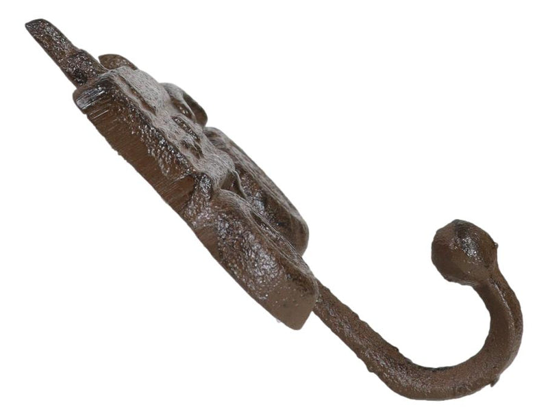 Pack of 2 Rustic Western Farm Tractor Cast Iron Metal Wall Hook Sculptures