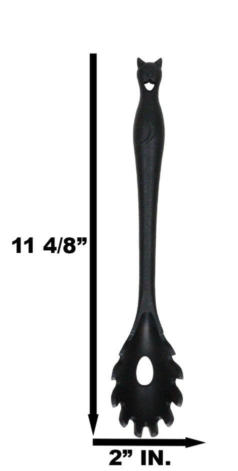 Wicca Gothic Witch Feline Cat Silicone Cooking Baking Chef Kitchen Pasta Spoon