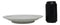 Pack Of 5 Ceramic Yukino Hana Snow Collection Large Round Dinner Plates 10" D