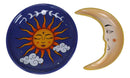 Wicca Celestial Belenos Sun God And Luna Moon Goddess Night Day Trinket Dish