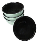 Mint Green Textured Japanese Tetsubin Style Cast Iron Mini Tea Cups Set of 4