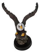 American Bald Eagle with Open Wings Patriotic USA Home Office Figurine 8"H