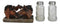 Western Wild At Heart Double Brown Chestnut Horses Salt Pepper Shakers Holder