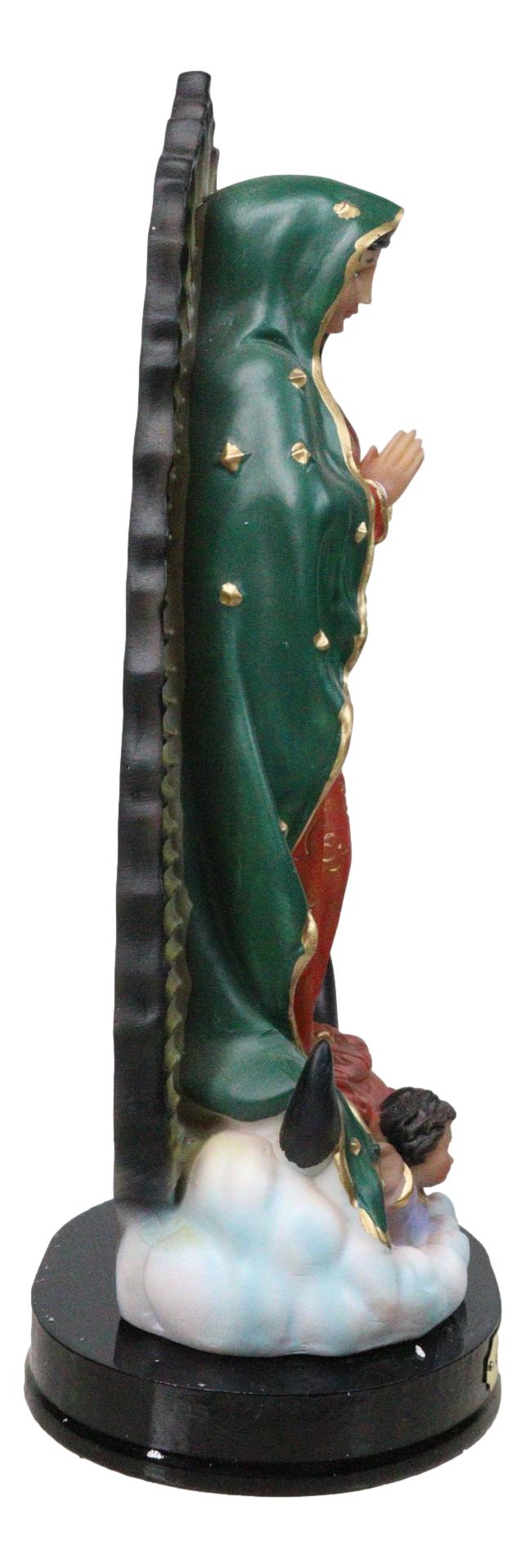 Catholic Blessed Virgin Mary Our Lady of Guadalupe Figurine With Base 8" Tall