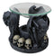 Nosferatu Gothic Vampire Gargoyles With Skulls Votive Candle Heat Oil Warmer