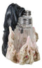 Grim Reaper Skeleton With Damned Souls Lake Of Fire Salt And Pepper Shakers Set