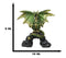 Green And Gold Scales Behemoth Dragon Perching On Ancient Rock Arch Figurine