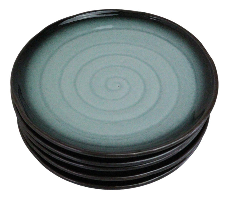 Pack Of 5 Blue Sky Seikai Collection Porcelain Round Dinner Plates 8.75" D