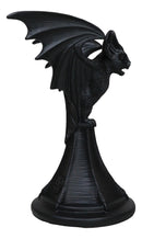 Wicca Gothic Black Gargoyle Vampire Bat Vespertilio Candlestick Holder Figurine