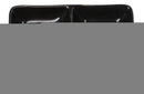 Pack Of 6 Ceramic Black Kokuyo Soy Sauce Or Condiment Dishes Double Partition