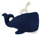 Fiona Walker England Handmade Organic Nautical Blue Whale Wall Decor Large 25"W