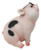 Adorable Realistic Animal Farm Napoleon Fat Piglet Pig Wearing Glasses Figurine