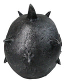 Hell Spawn Silver Spiked Horns Demon Pit Lord Crownbreaker Skull Figurine 8.5"L