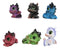 Set of 6 Fantasy Whimsical Colorful Hatchling Baby Dragons Mini Figurines