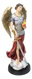 Large Catholic Christian Archangel Saint Jehudiel Laudation Of God Figurine 13"H