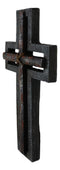 Rustic Western Layered Rust Finish Crossed Ropes Wall Cross Christian Plaque