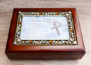 Baptized In The Lord Baptism Sacrament Burlwood Gemstones Musical Trinket Box