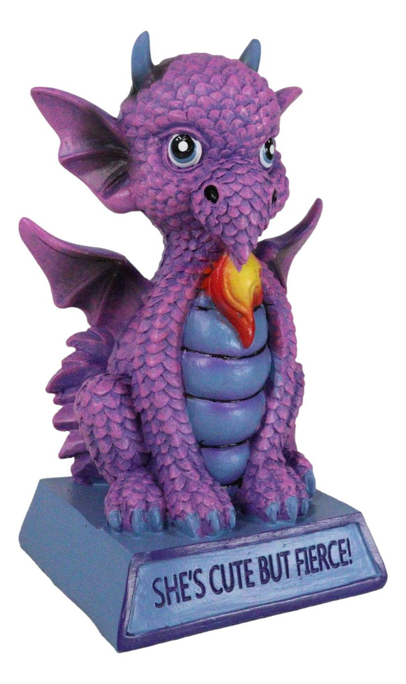 Violet Drake Koan Cartoon Chibi Dragon Fantasy Figurine She's Cute But Fierce