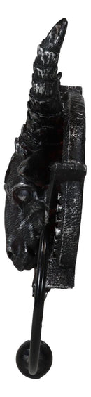 Sabbatic Goat Of Mendes Baphomet With Blood Pentagram Head Door Knocker