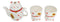 Japanese Maneki Neko Lucky Beckoning Cat Ceramic Tea Pot And 2 Teacup Mugs Set