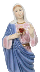 Immaculate Sacred Heart of Mary Blessed Virgin Bone China Porcelain Figurine