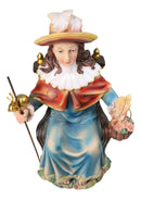 Roman Catholic Santo Nino Holy Infant of Atocha Seated On Throne Statue 13"H