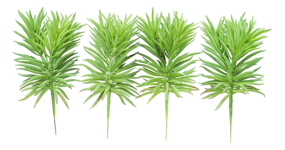 Pack Of 6 Realistic Lifelike Artificial Green Pine Stem Filler Botanicas 10"H