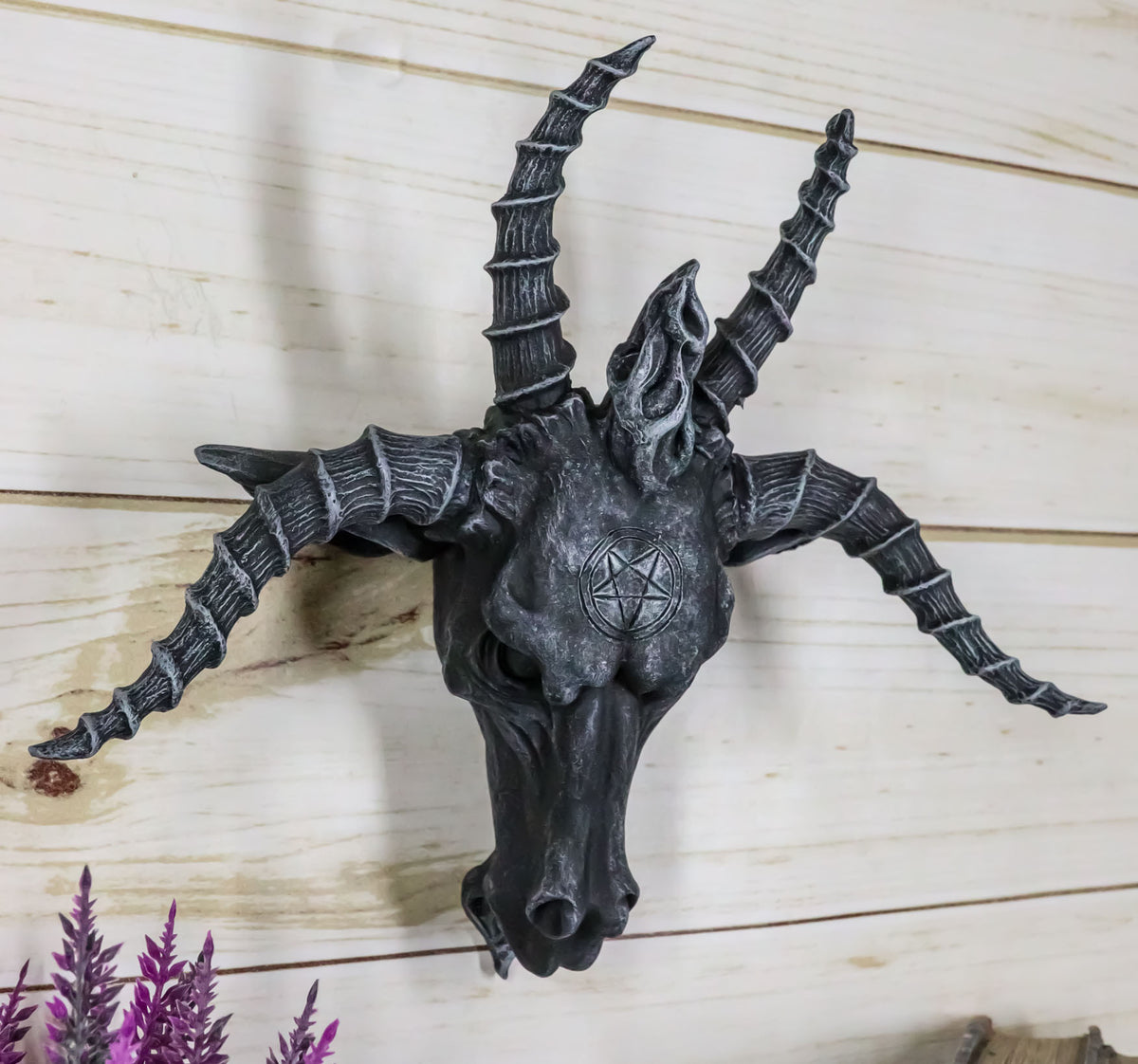 Ebros Eliphaz Levi Sabbatic Goat Baphomet Wall Plaque 8.5" Wide Collectible - Ebros Gift