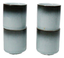 Set of 4 Artistic Blue Sky Stars Seikai Porcelain 1.25oz Ochoko Yuzu Cups