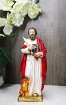 Christian Apostle Disciple of Jesus Saint Luke The Evangelist W/ Ox Figurine 8"