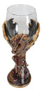 Fantasy Netherworld Fire Dragon Flame Blade Sword Glass Wine Goblet Chalice