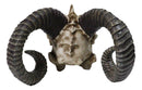 The Beast of Endragon Elder Dragon Head Skull with Ram Horns Figurine 7.5"L