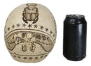 Ebros Bone Ancient Egyptian Gods Paranormal Voodoo Scarab Dung Beetle Skull Statue 8.5" Long Figurine