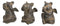 Rustic Country Angel Winged Pigs in See Hear Speak No Evil Poses Figurines Set