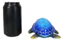 Nautical Ocean Blue Giant Sea Turtle Swimming Bobblehead Figurine Tortoise