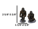 Set of 4 Forest Mythical Creature Sasquatch Big Foot Cryptid Apes Figurines