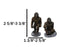 Set of 4 Forest Mythical Creature Sasquatch Big Foot Cryptid Apes Figurines