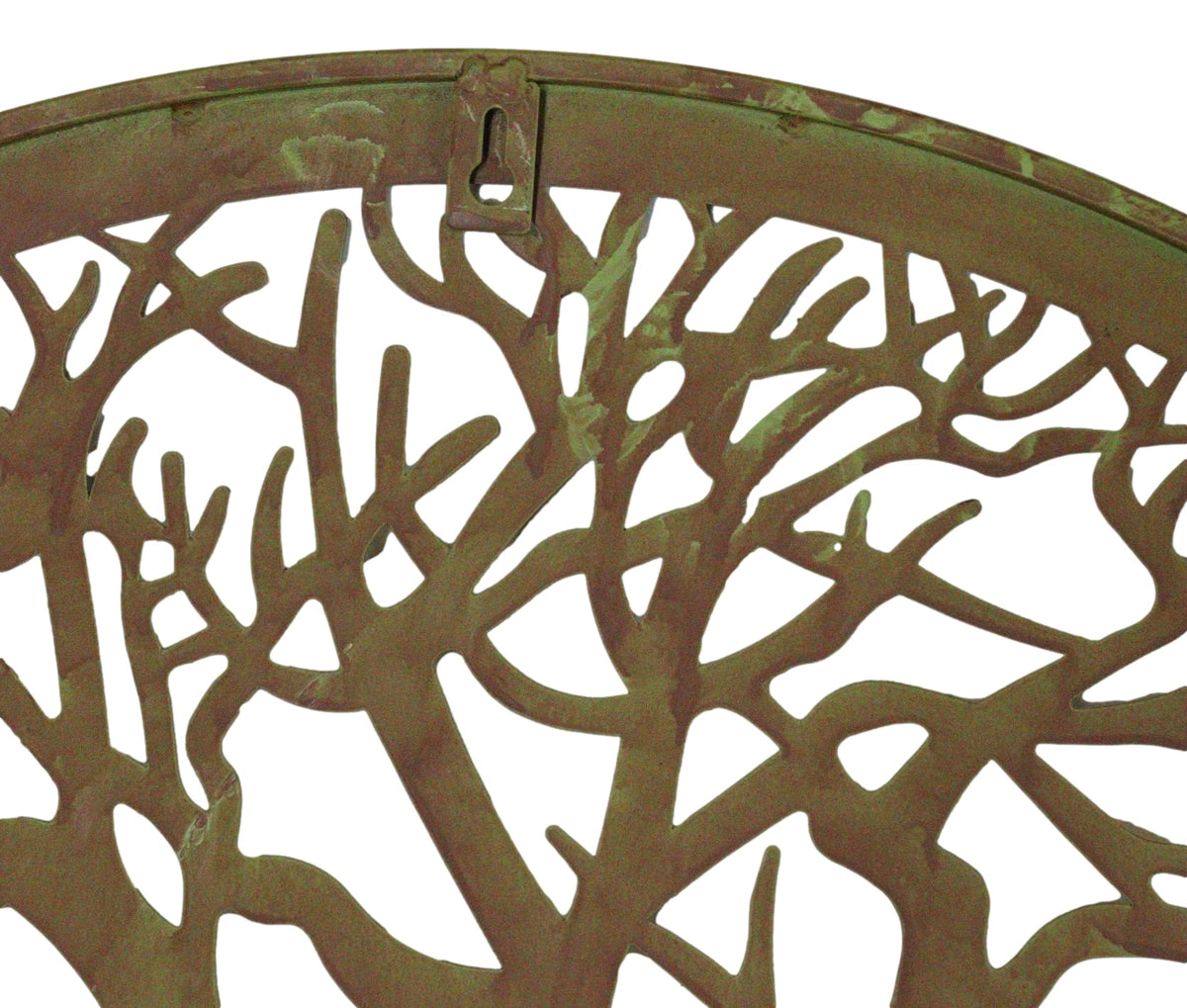 Green 23"D Oversized Celtic Tree of Life Medallion Metal Wall Circle Plaque