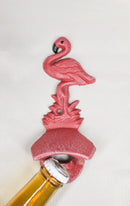 Cast Iron Tropical Bird of Paradise Long Legged Pink Flamingo Wall Bottle Opener