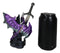 Purple Knight Dragon With Castle Tower And Gothic Sword Letter Opener Figurine