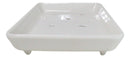 Pack Of 6 White Neta Zara Sushi Case Sashimi Plates With Drip Holes 8.5" By 5"