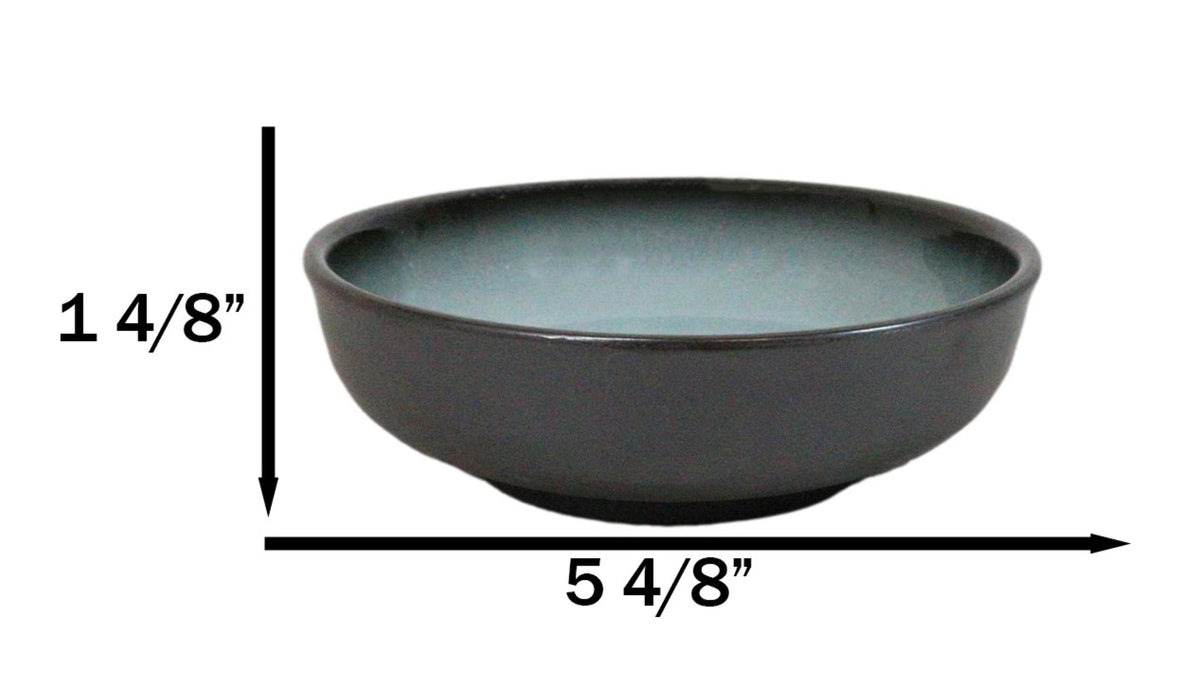 Pack Of 5 Blue Sky Seikai Collection Shallow Bowl Or Deep Plates 10oz Serveware - Ebros Gift
