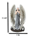 Captive Spirits Blindfolded Standing Angel Tied In Chains By Skulls Figurine