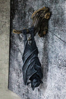 Nocturnal Sleeping Bat Wrapped In Wings On Tree Branch Wall Decor Figurine