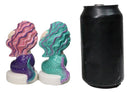 Ocean Siren Mermaids In Turquoise And Purple Ceramic Salt Pepper Shakers Set