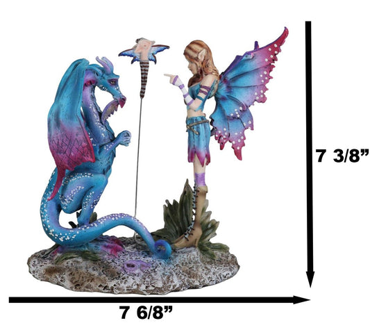 Amy Brown Mother Khaleesi Fairy Time Out Bad Dragon Figurine Fantasy Collectible