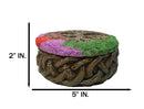 Celtic Sacred Tree of Life Yggdrasil With Dendritic Roots Round Trinket Box 5"