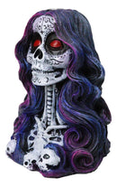 Day of the Dead Senorita Backflow Incense Burner Sugar Skull Skeleton Lady Decor