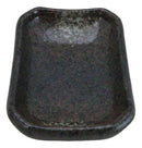 Pack Of 6 Ceramic Grey Hakumu Soy Sauce Oil Condiment Rectangular Dishes 2oz