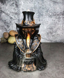 Bubonic Plague Doctor With Raven Mask Holding Potion Backflow Incense Burner